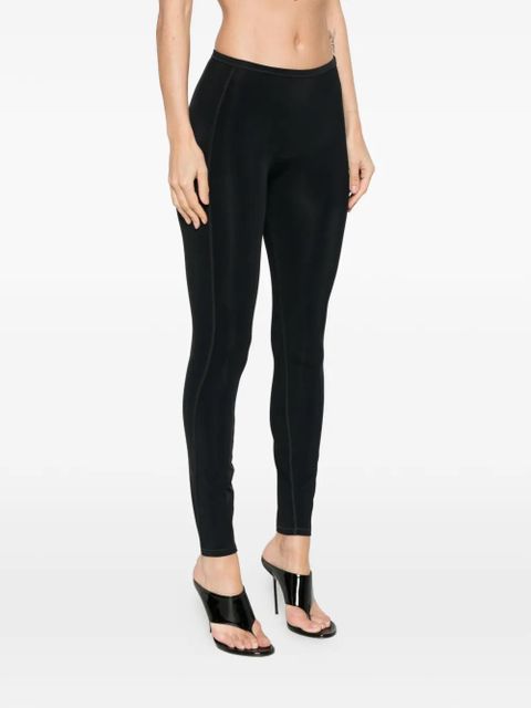 Diesel logo-detail leggings - Black