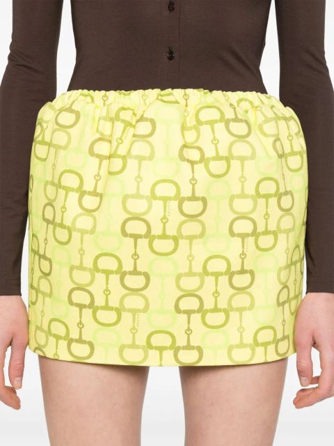 Gucci printed mini skirt - Yellow