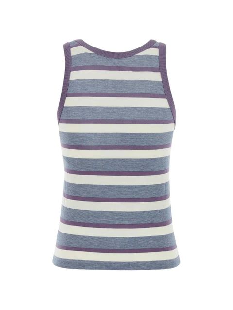 Prada embroidered cotton tank top - Blue - zdjęcie produktu nr 2