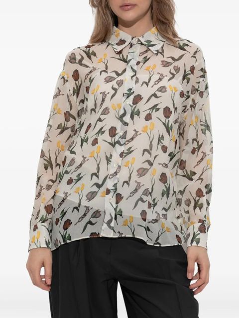 Marni floral-print shirt - Neutrals - zdjęcie produktu nr 2