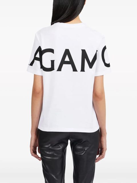Ferragamo logo-print cotton T-shirt - White