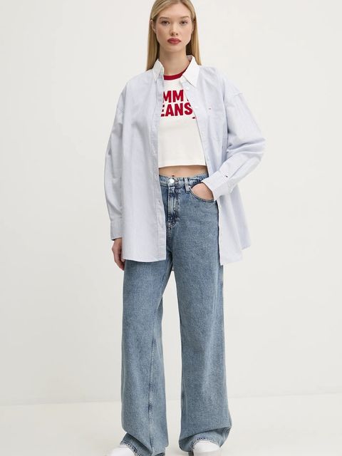 Tommy Jeans koszula bawełniana - zdjęcie produktu nr 2