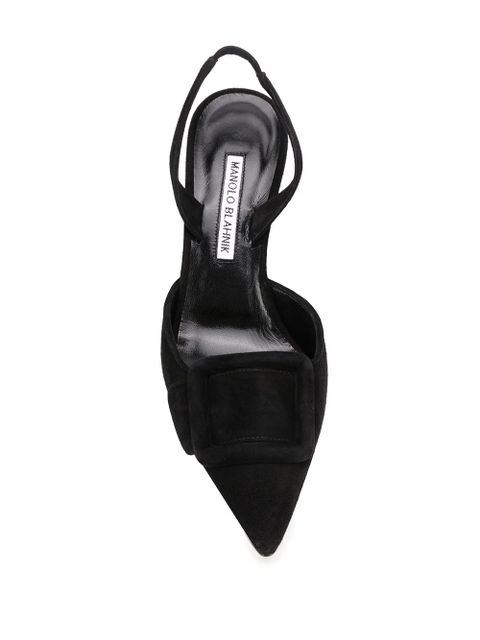 Manolo Blahnik buckle front pumps - Black