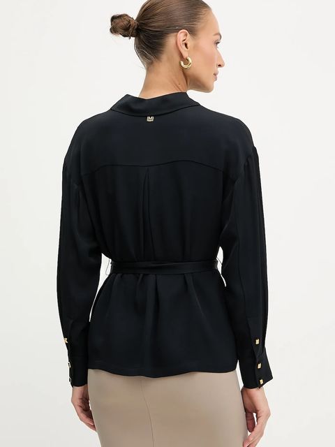 Marciano by Guess koszula ANITA damska kolor czarny relaxed z kołnierzykiem klasycznym 5YGH13 7356A - zdjęcie produktu nr 2