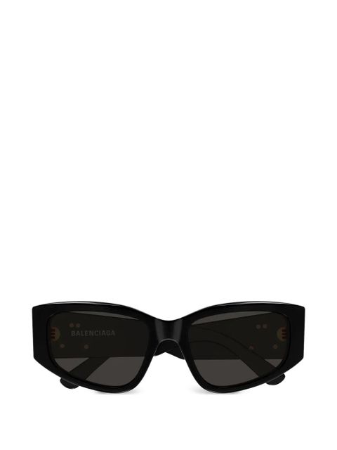 Balenciaga Eyewear logo geometric sunglasses - Black - zdjęcie produktu nr 1