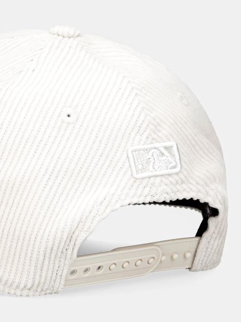 New Era czapka z daszkiem sztruksowa 0 kolor beżowy 60691060