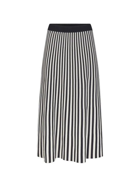 Simon Miller Clancy striped midi skirt - Black - zdjęcie produktu nr 1