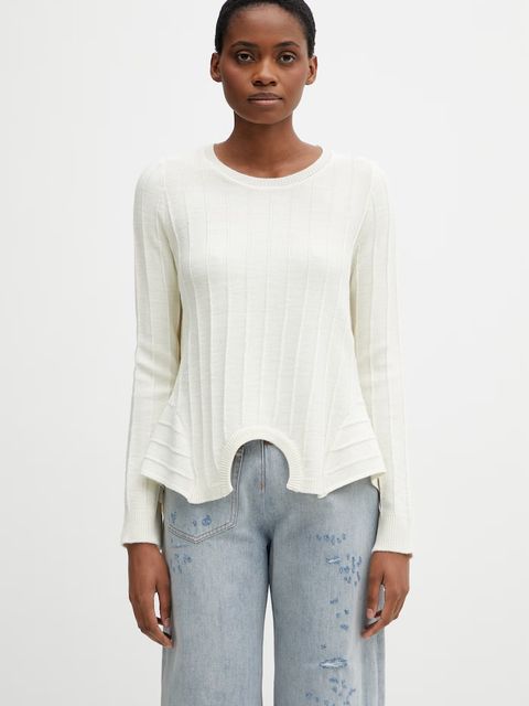 MM6 Maison Margiela sweter damski z wełną - zdjęcie produktu nr 1