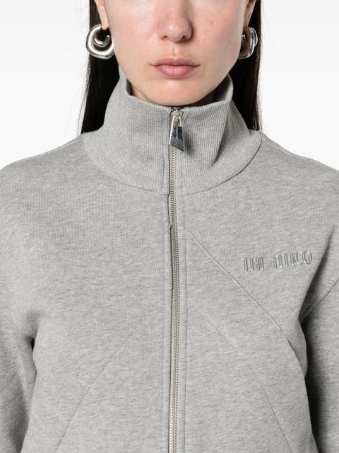 The Attico logo-appliqué sweatshirt - Grey