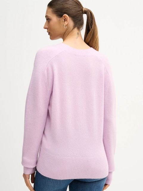 United Colors of Benetton sweter damski kolor fioletowy lekki 11CZD10FD
