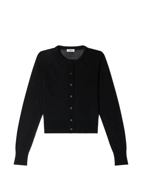 SANDRO round-neck cardigan - Black - zdjęcie produktu nr 1
