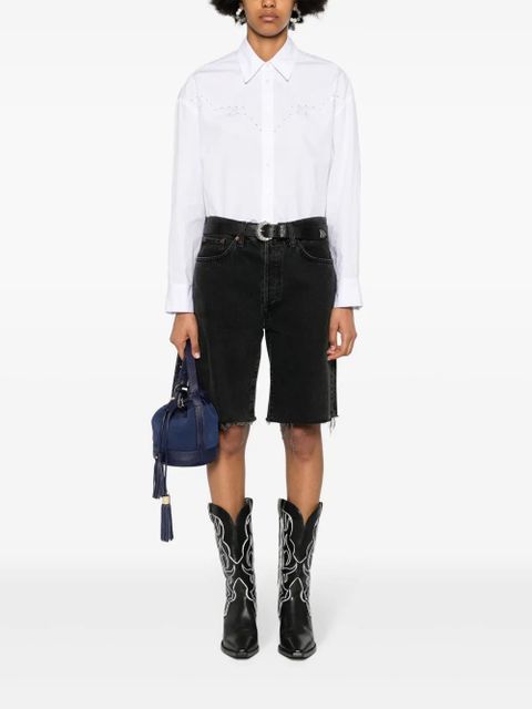 PINKO embroidered poplin shirt - White - zdjęcie produktu nr 2