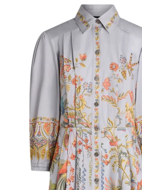 ETRO floral-print shirt dress - Grey - zdjęcie produktu nr 2