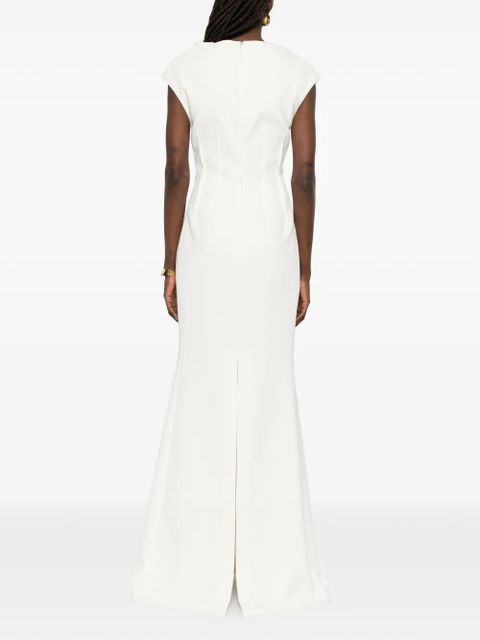 Jil Sander cap-sleeve maxi dress - White