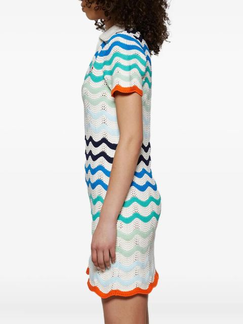 Casablanca crochet-knit dress - White