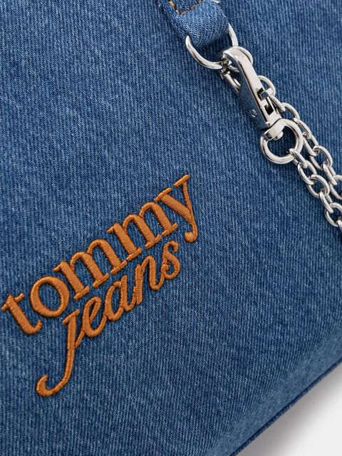 Tommy Jeans torebka jeansowa kolor niebieski AW0AW18576
