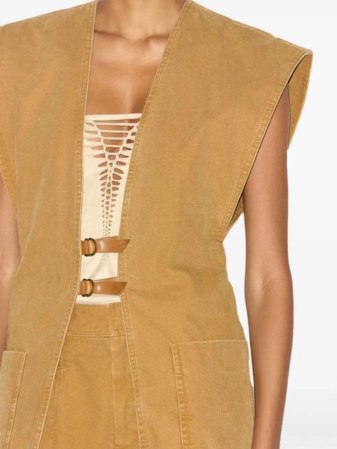 ISABEL MARANT Falila waistcoat - Brown - zdjęcie produktu nr 2