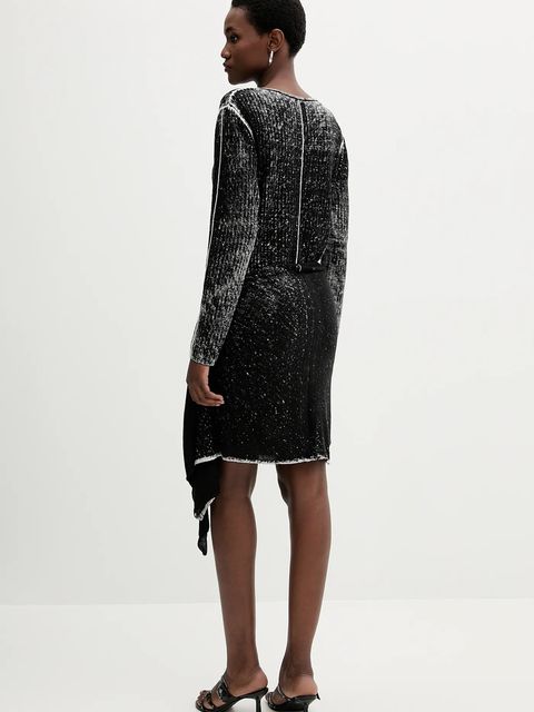 Diesel sukienka lniana M-EGANKNOT