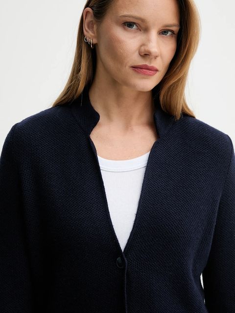 United Colors of Benetton kardigan z dodatkiem wełny kolor granatowy 1235D6934