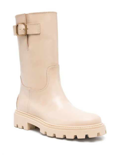 Tod's buckle-detail leather boots - Neutrals - zdjęcie produktu nr 2