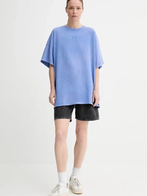Gestuz t-shirt bawełniany damski kolor niebieski 10909249