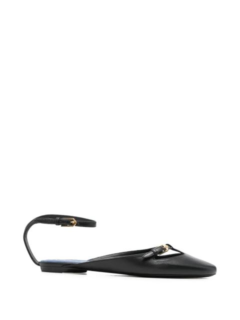 Lanvin buckle-fastening ballerina shoes - Black - zdjęcie produktu nr 1