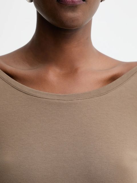 MUUV. longsleeve kolor brązowy odkryte plecy 0