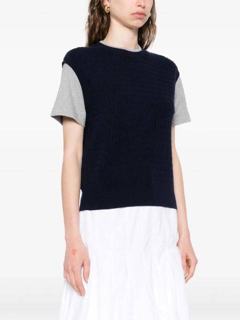 SANDRO layered T-shirt - Blue