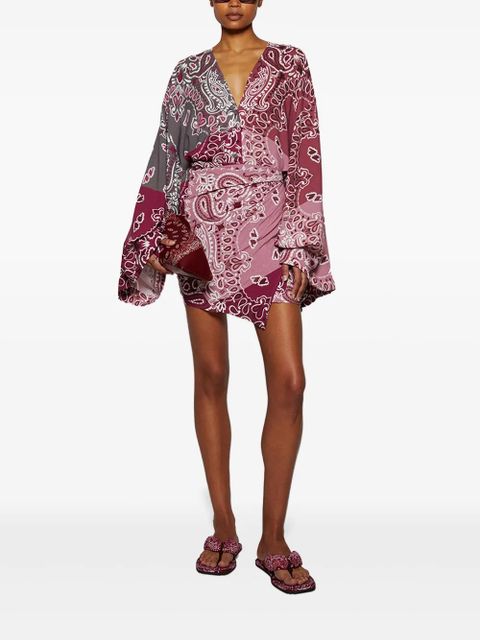 The Attico bandana-print dress - Red - zdjęcie produktu nr 2