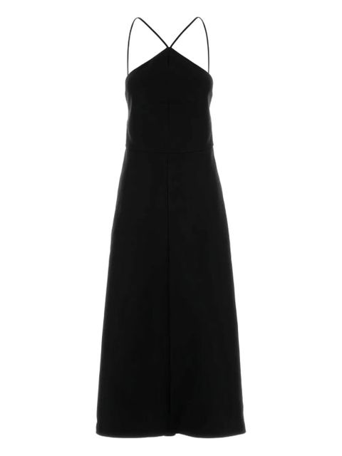 Jil Sander cross-back midi dress - Black - zdjęcie produktu nr 1