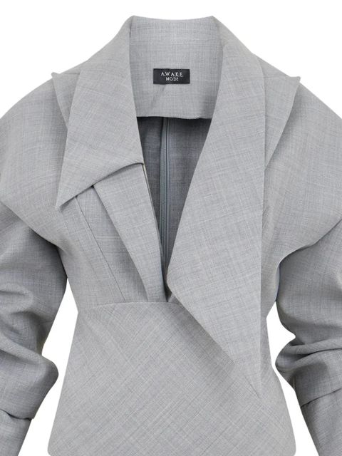 A.W.A.K.E. Mode tailored ruched bodysuit - Grey