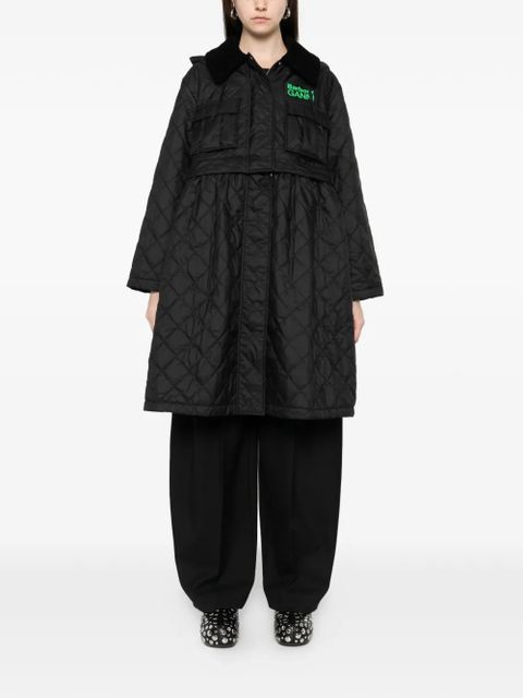 Barbour x Ganni quilted hooded coat - Black - zdjęcie produktu nr 2