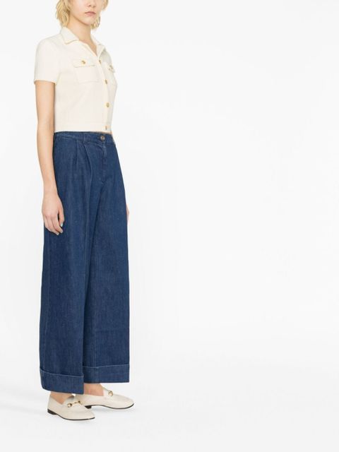 Gucci mid-rise wide-leg jeans - Blue