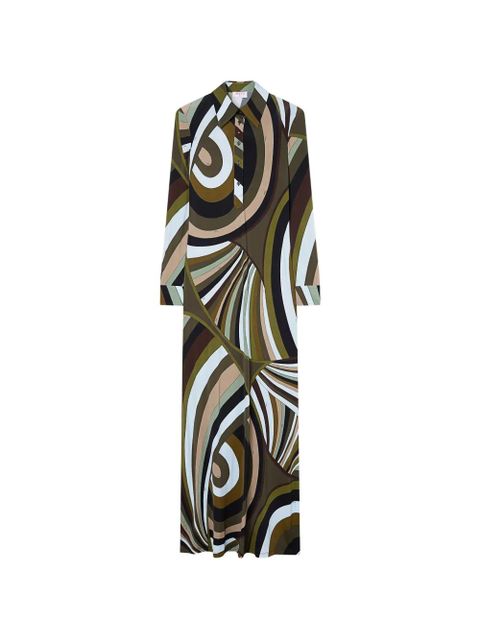 PUCCI Iride-print chemisier dress - Green - zdjęcie produktu nr 1