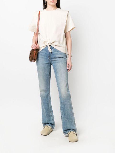 Isabel Marant Zelikia knotted T-shirt - Neutrals