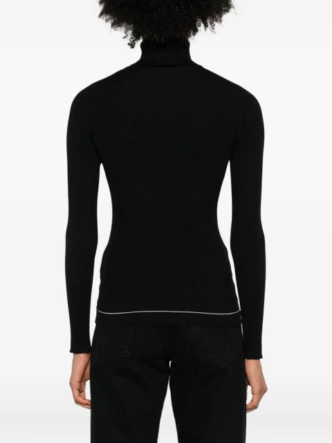 Moncler ribbed turtleneck sweater - Black