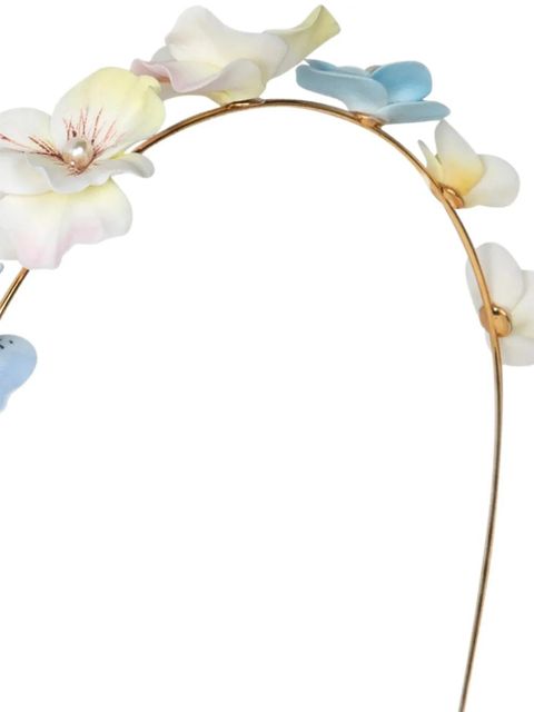 Jennifer Behr Anarosa floral-appliqué headband - Gold - zdjęcie produktu nr 2
