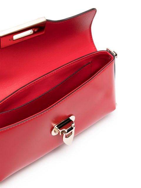 Valentino Garavani Rockstud leather shoulder bag - Red