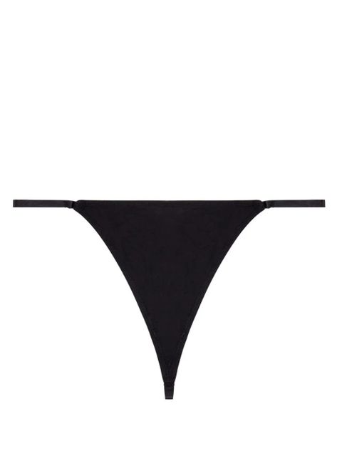 Diesel Ufst-D-String logo-plaque thong - Black - zdjęcie produktu nr 1