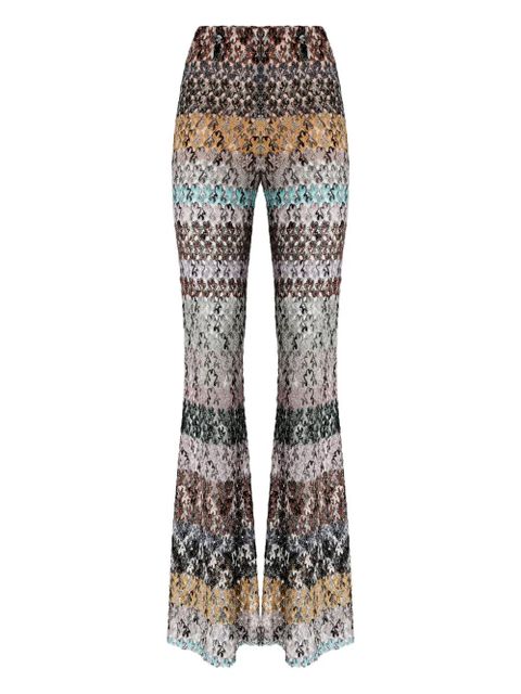 Missoni striped flared trousers - Neutrals - zdjęcie produktu nr 1