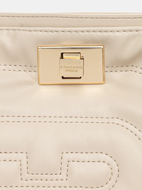 ERMANNO Firenze torebka kolor beżowy 12401969