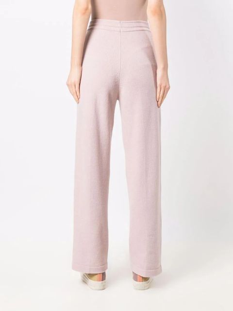 MARANT ÉTOILE straight-leg knitted trousers - Pink