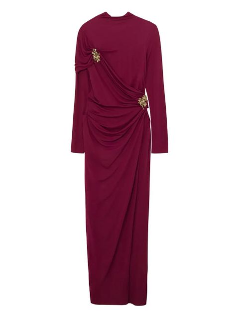 Simkhai Izadora draped jewel-embellished dress - Red - zdjęcie produktu nr 1