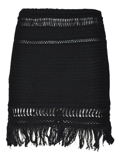 MARANT ÉTOILE Ardena crochet-knit mini skirt - Black - zdjęcie produktu nr 1