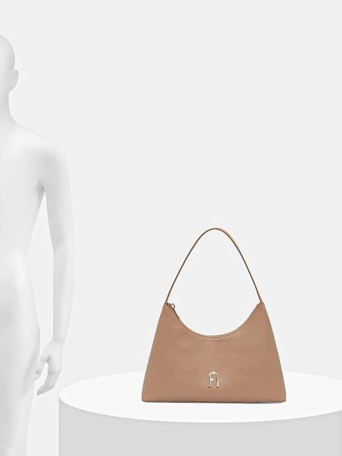 Furla torebka skórzana Diamente S Shoulder kolor brązowy WB00782 AX0733 4489S