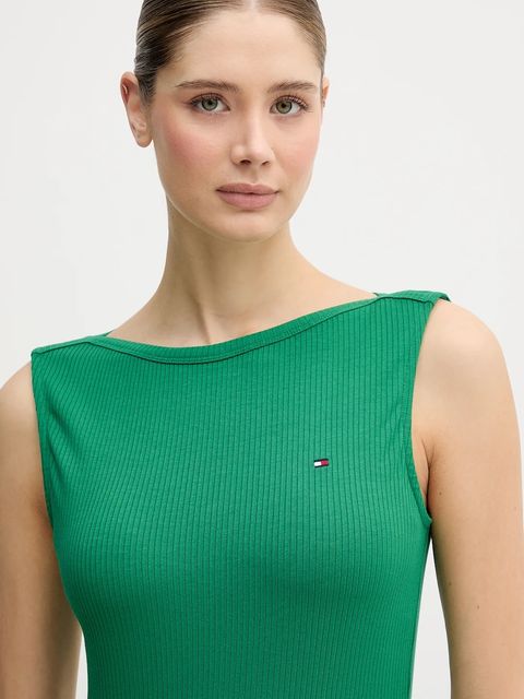 Tommy Hilfiger top kolor zielony WW0WW47807