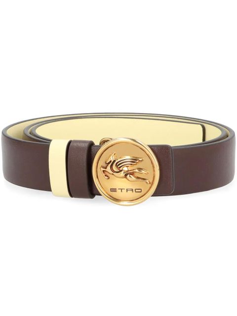 ETRO Pegaso-buckle reversible leather belt - Brown - zdjęcie produktu nr 1