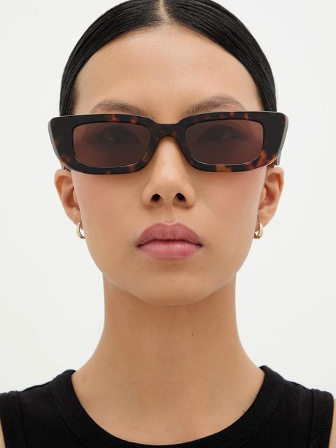 AMBUSH okulary przeciwsłoneczne Nova Sunglasses damskie kolor brązowy 12115066