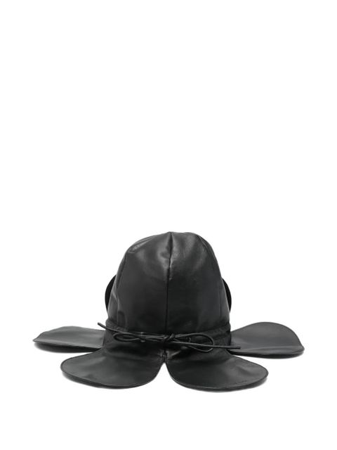 Simone Rocha flower-petal hat - Black - zdjęcie produktu nr 2