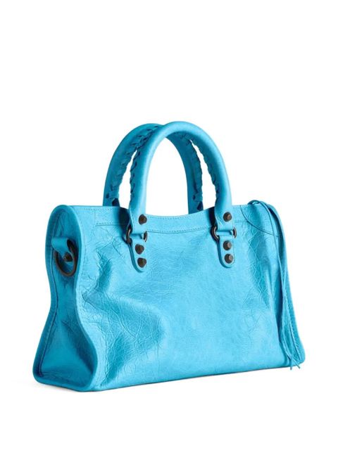 Balenciaga small Le City braided-handles tote bag - Blue - zdjęcie produktu nr 2